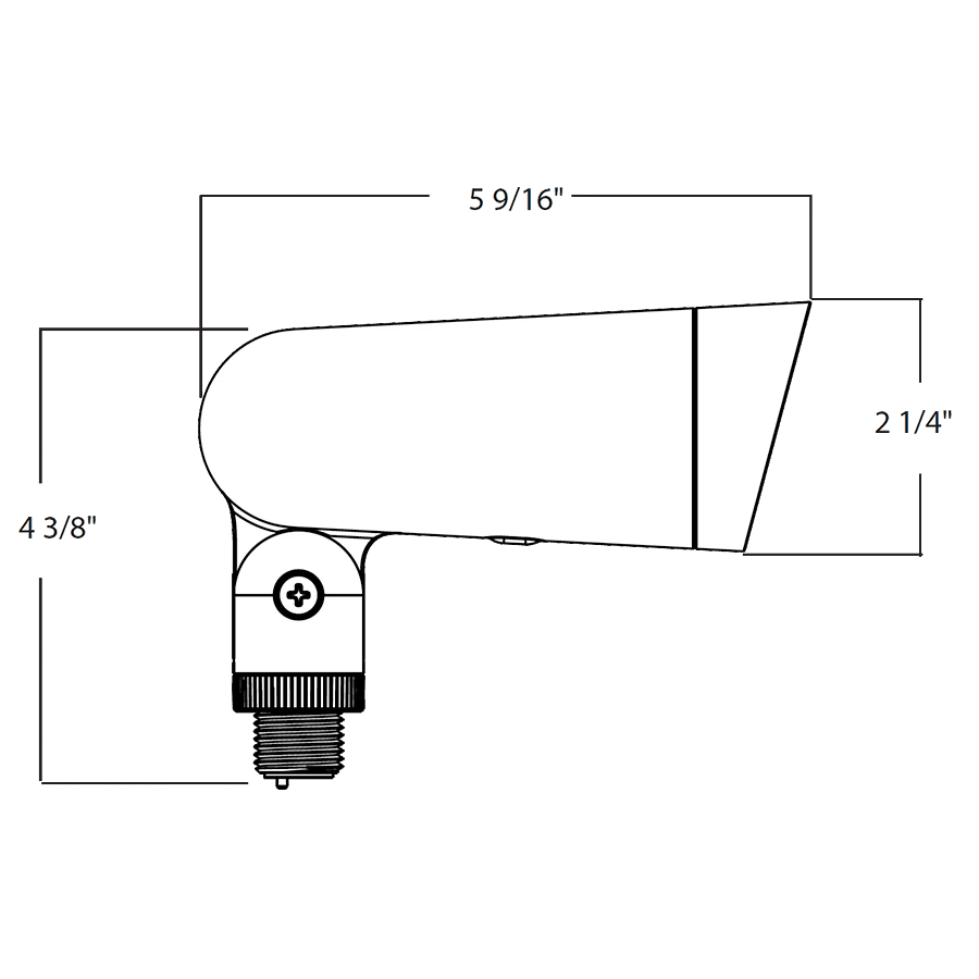 RAB - L34SWRAB LF34S 8W Field Adjustable Landscape Flood Light Selectable CCT