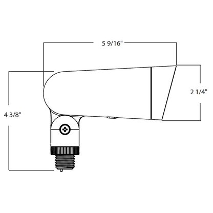 RAB - L34SWRAB LF34S 8W Field Adjustable Landscape Flood Light Selectable CCT