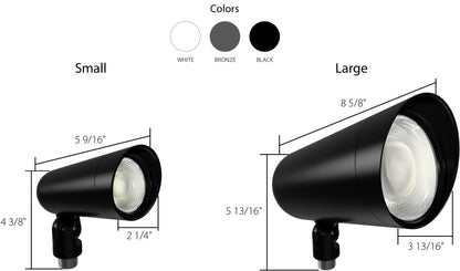 RAB - L34SWRAB LF34S 8W Field Adjustable Landscape Flood Light Selectable CCT