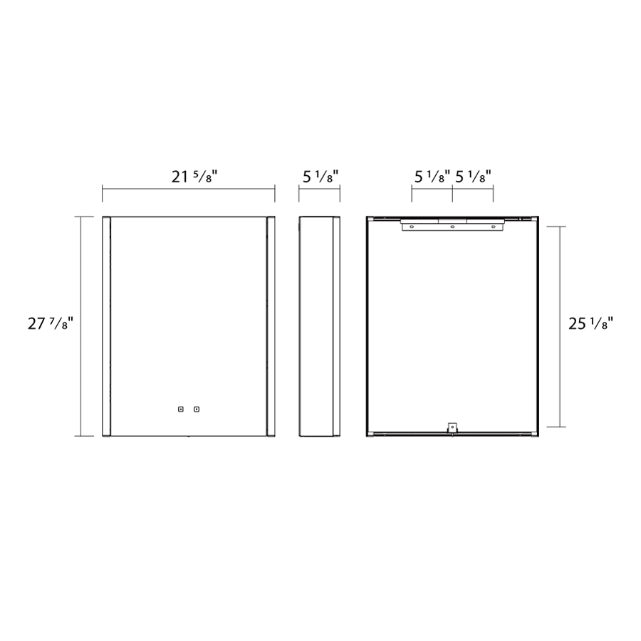 RAB-LMCB2028RAB LMCB2028 22W Defogging Lighted Mirror Cabinet 20" X 28"