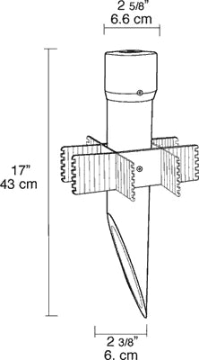 RAB - MP17WRAB MP17 Mighty Post 17" Landscape Post