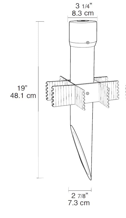 RAB - MP19VGRAB MP19 Mighty Post 19" Landscape Post