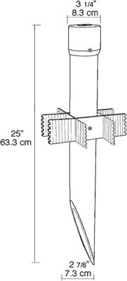 RAB - MP25BRAB MP19 Mighty Post 25" Landscape Post