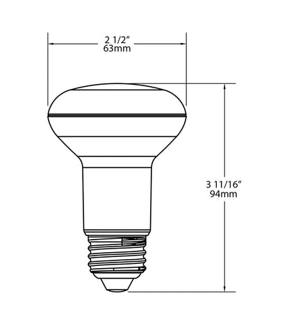 RAB - R20 - 7 - 830 - DIMRAB R20 - 7 - 830 - DIM 7W R20 Bulb 30K