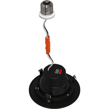 RAB-RA4R89FA120BSRAB RA4R89 8W LED 4" Round Retrofit Downlight Adjustable Gimbal Selectable CCT