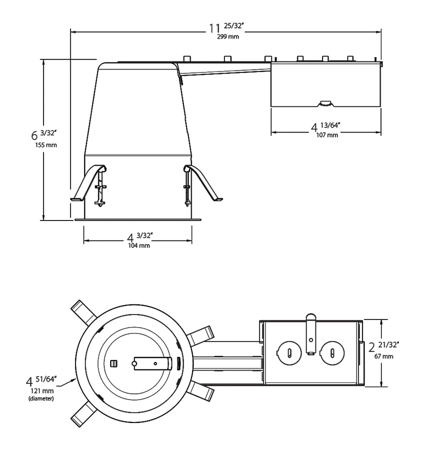 RAB - RDCANIC4RRAB RDCANIC4R 4" Remodel Housing