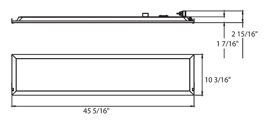 RAB - RPLED1X4RAB RPLED1X4 30W LED 1X4 Retrofit Panel Selectable CCT/Wattage