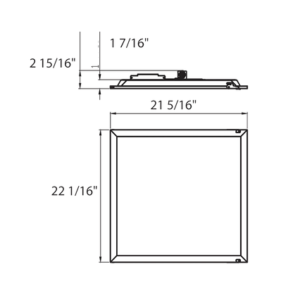 RAB - RPLED2X2RAB RPLED2X2 30W LED 2X2 Retrofit Panel Selectable CCT/Wattage