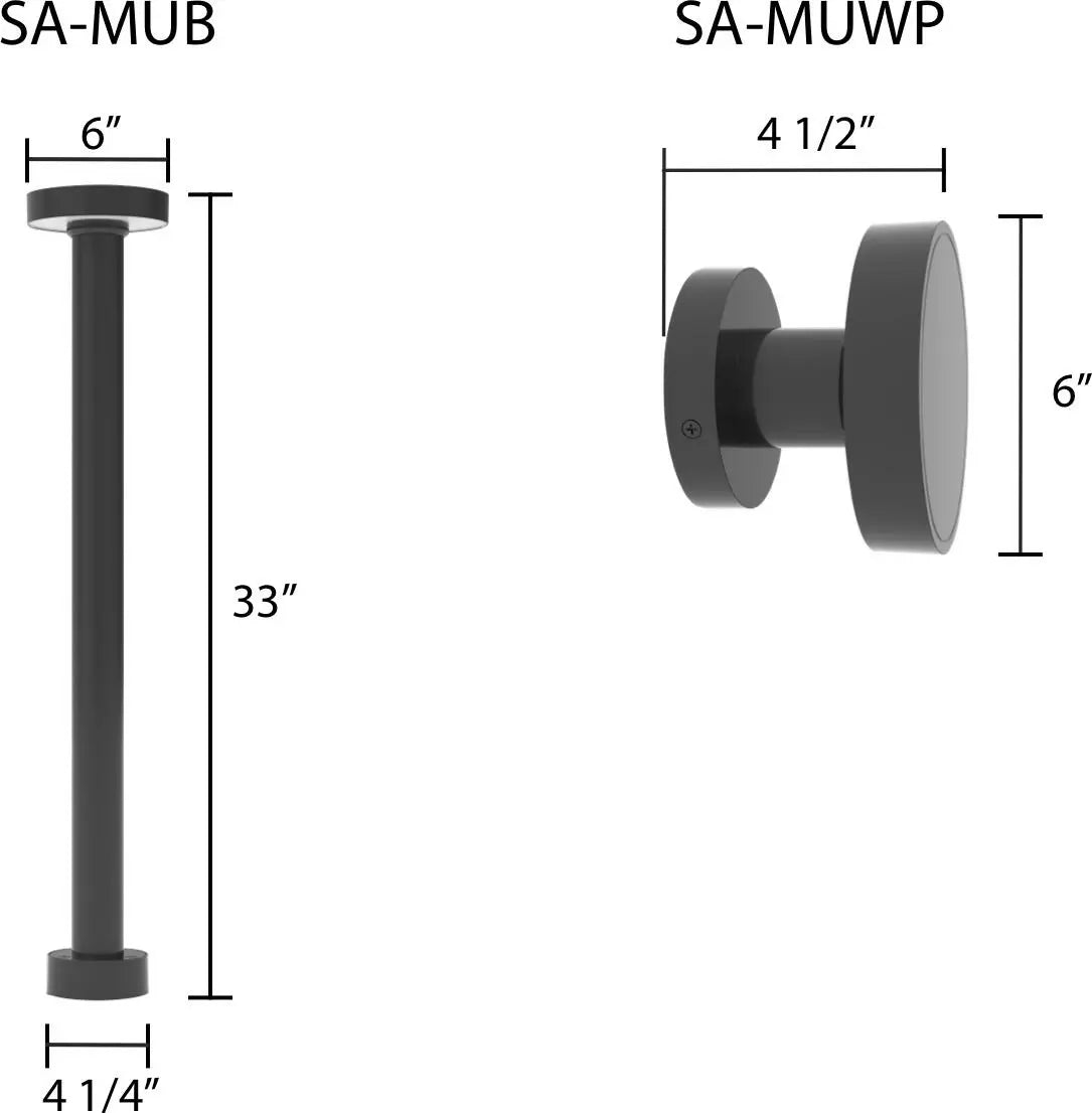 RAB - SA - MUWPRAB SAGE SA - MUWP Mushroom 8W Wall Sconce 30K