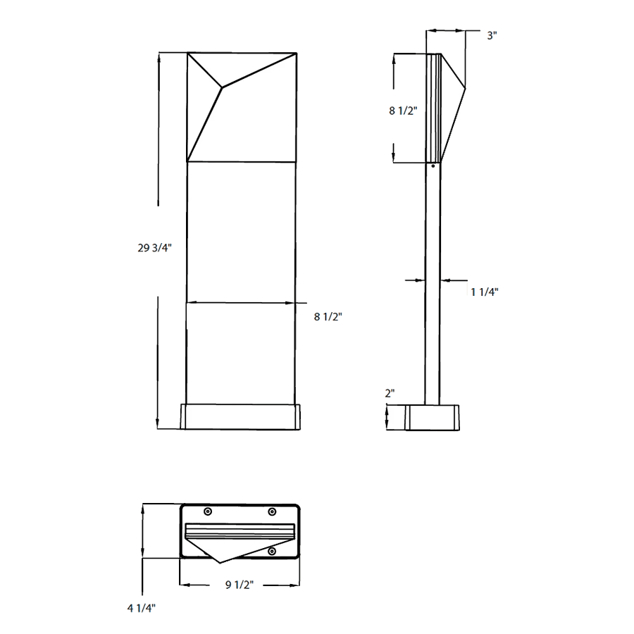 RAB - SA - TBRAB Sage SA - TB Tile 8W Bollard 30K