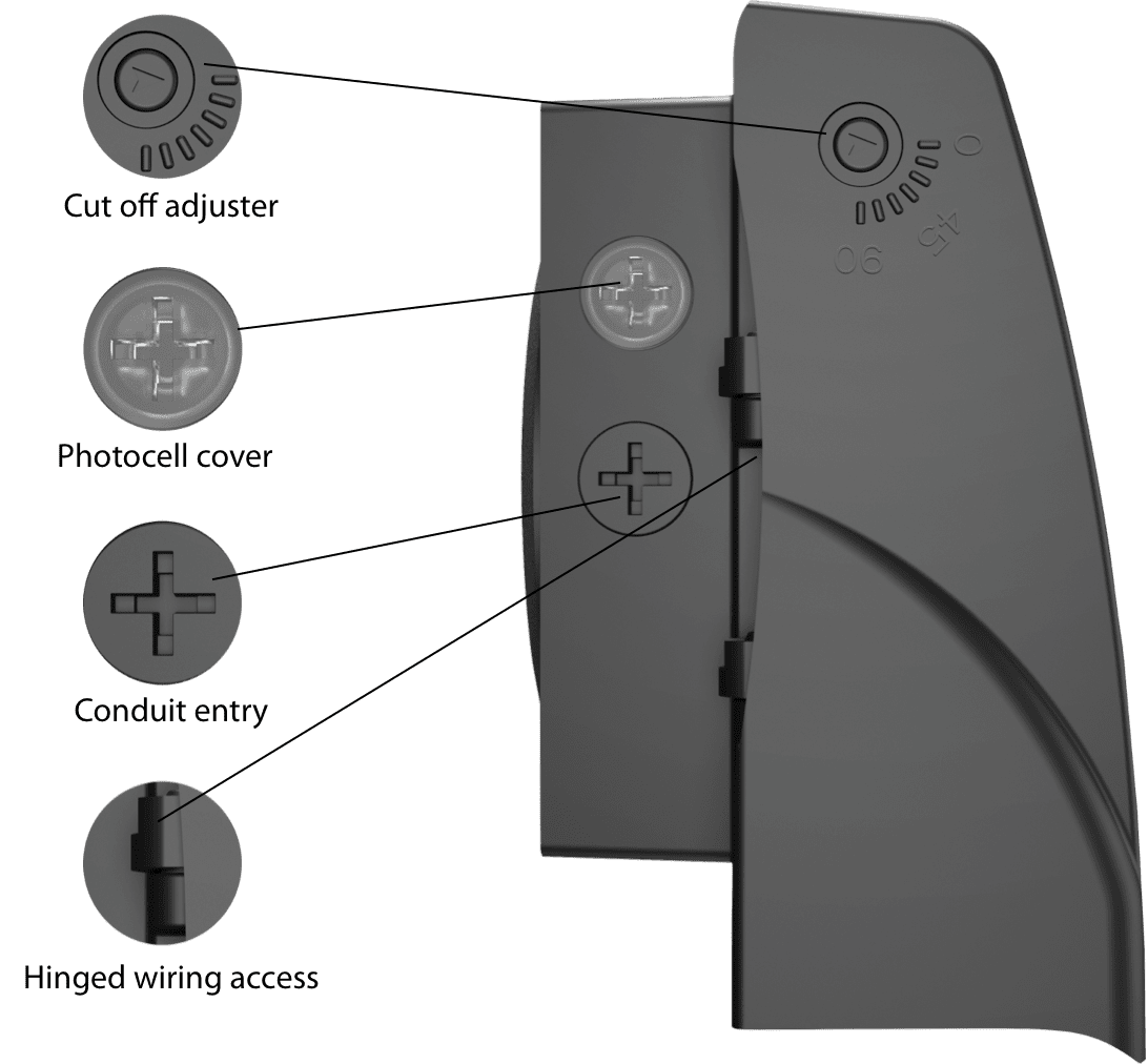 RAB-SLIM17FA80ADJRAB SLIM17FA80ADJ 80W LED Full Cutoff Adjustable Wallpack Selectable CCT
