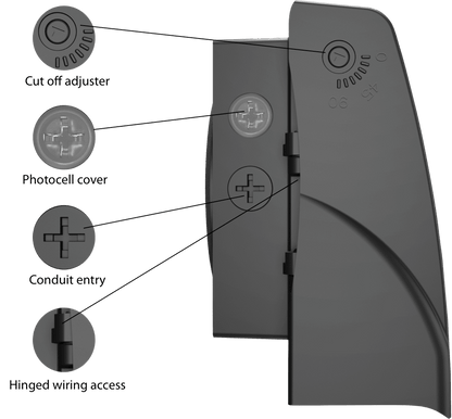 RAB-SLIM17FA80ADJRAB SLIM17FA80ADJ 80W LED Full Cutoff Adjustable Wallpack Selectable CCT