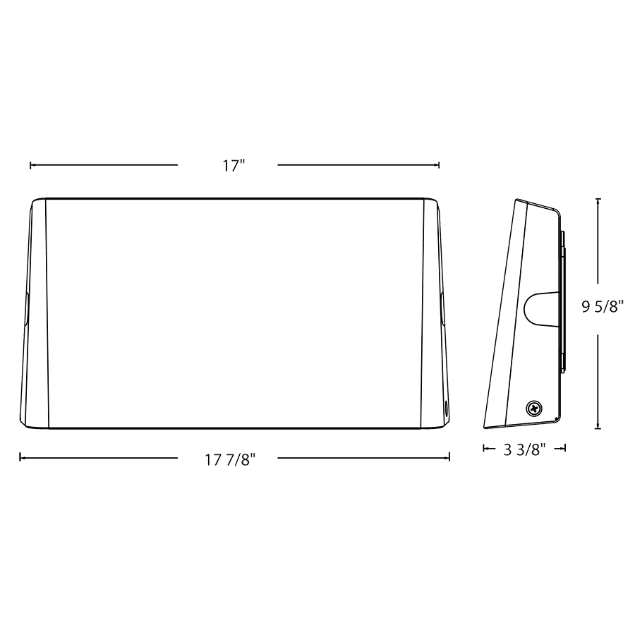 RAB - SLIMLWRAB SLIML 60W LED Wallpack Selectable Wattage/CCT & Photocell