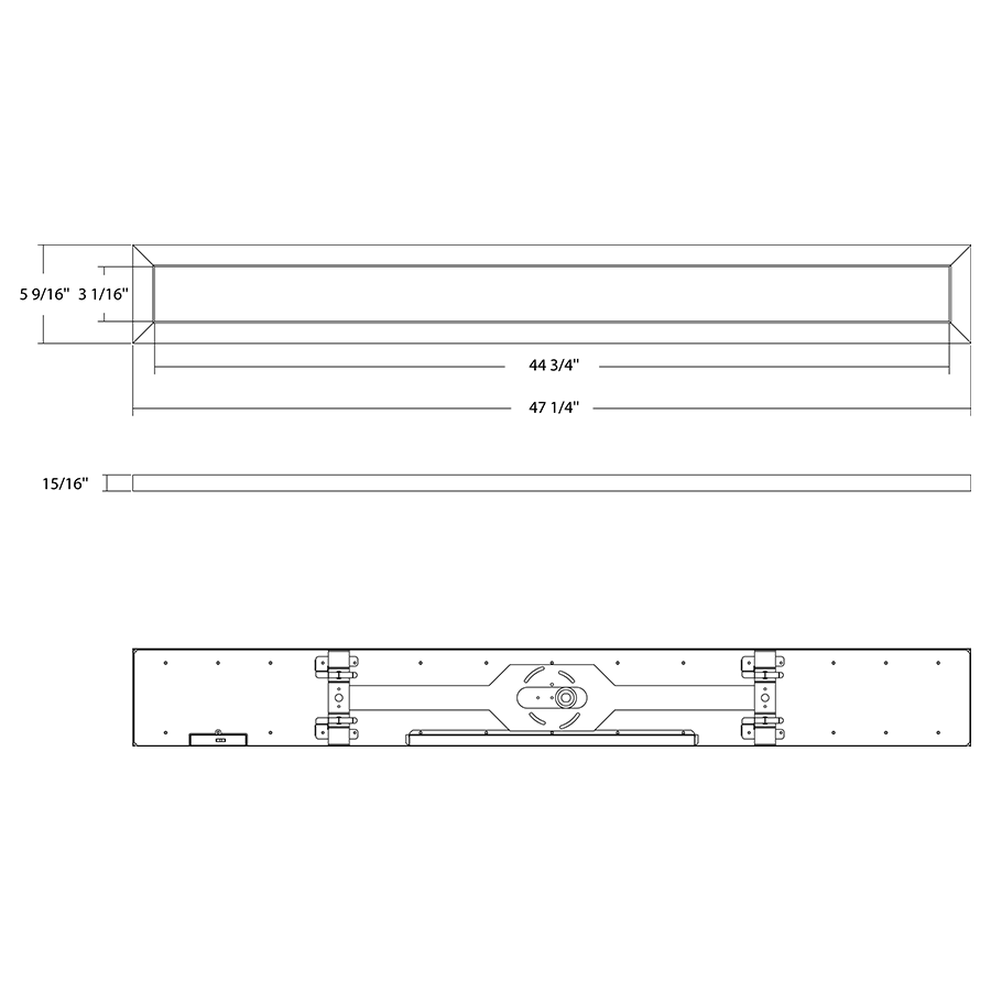 RAB - SML4RAB SML4 45W LED 4FT Linear Surface Mount Selectable CCT