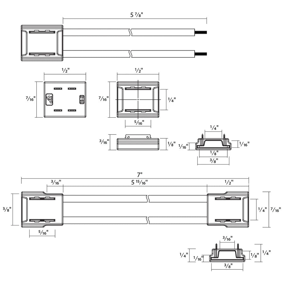 RAB-TIJ2/DWRAB TIC Arctape Mounting Channel & Connectors