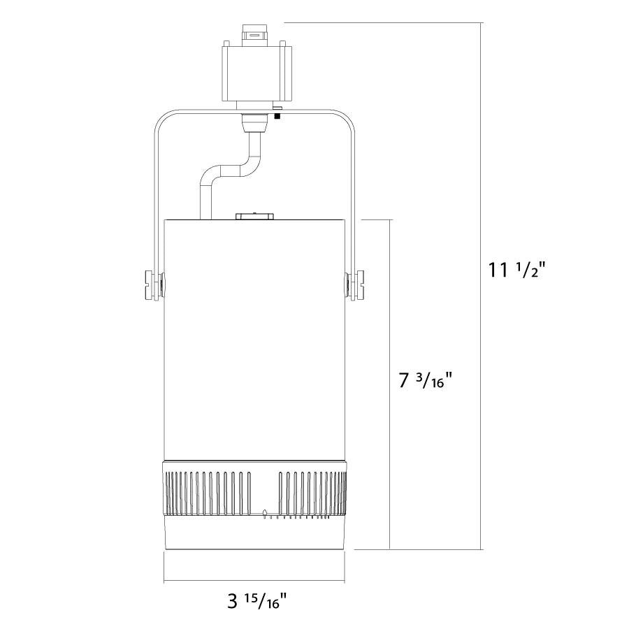 RAB-TK22LBRAB TK22L TRACK22 30W LargeTrack Light Selectable CCT + Beam Adjustable