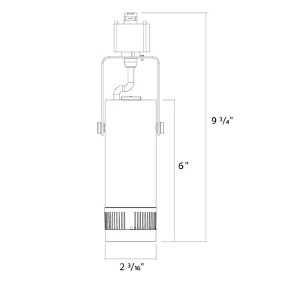 RAB-TK22SBRAB TK22S TRACK22 8W Small Track Light Selectable CCT + Beam Adjustable