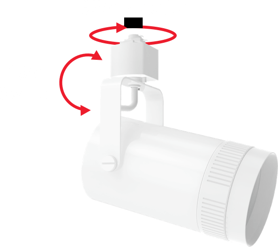 RAB-TK22SBRAB TK22S TRACK22 8W Small Track Light Selectable CCT + Beam Adjustable