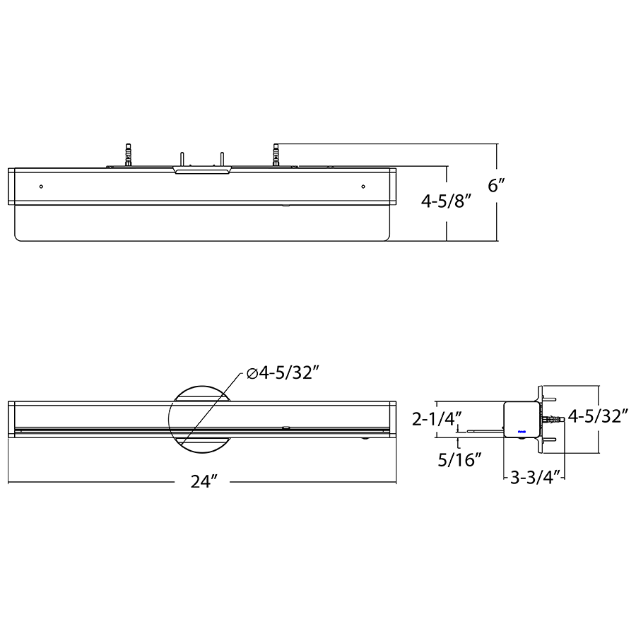 RAB - TOMO - 2WMRAB TOMO - 2WM 2FT 12W Linear Wall Mount Selectable CCT/Wattage