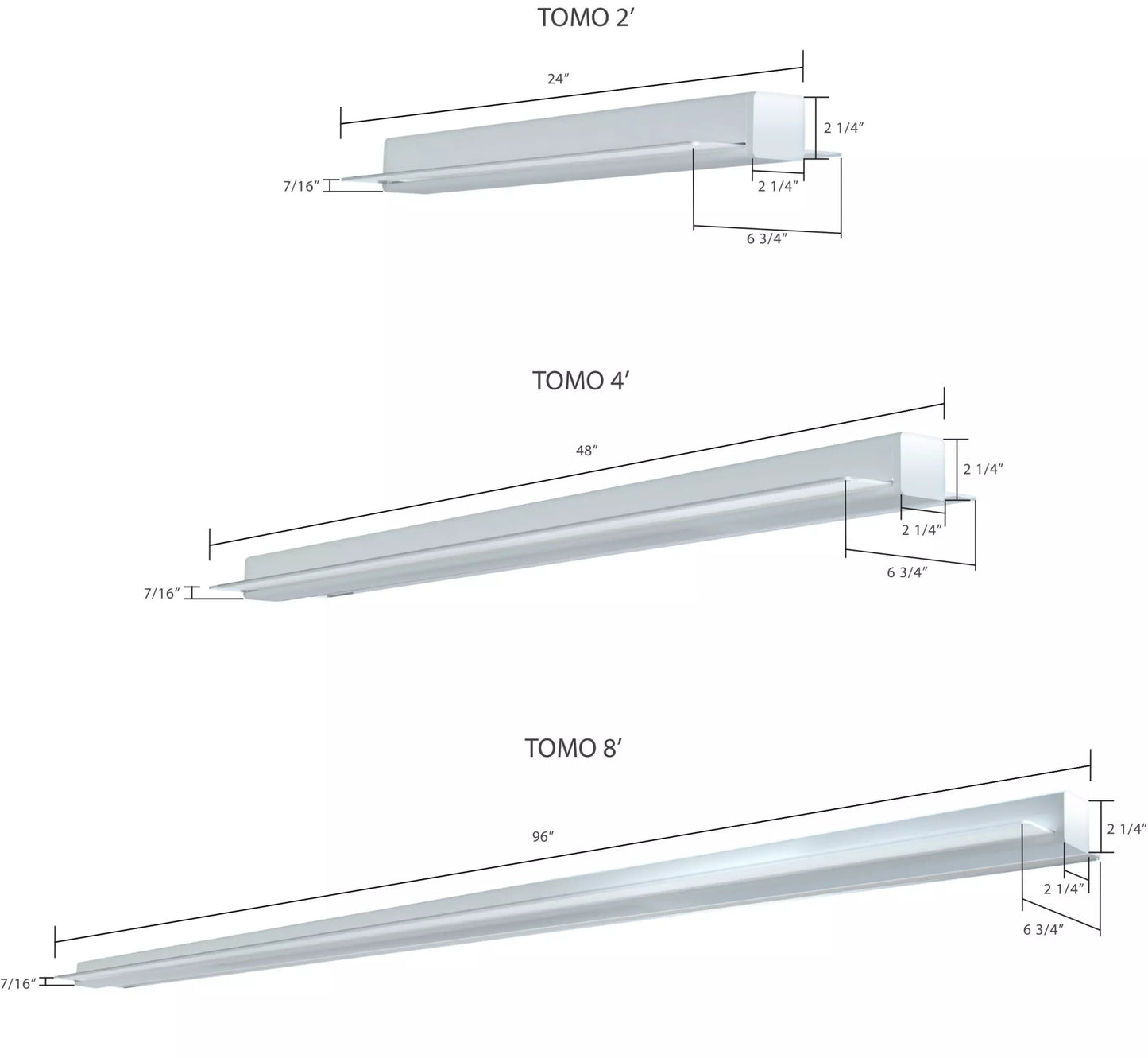 RAB - TOMO - 4RAB TOMO - 4 4FT 48W Linear Pendant Mount Selectable CCT/Wattage