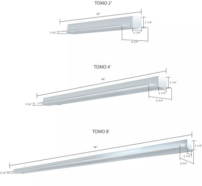 RAB - TOMO - 4RAB TOMO - 4 4FT 48W Linear Pendant Mount Selectable CCT/Wattage