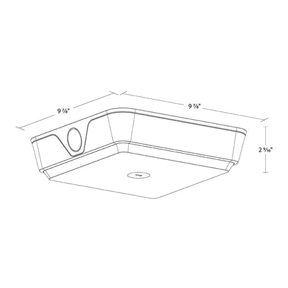 RAB-VAN40RAB VAN40 40W Field - Adjustable Canopy Light Selectable CCT + Beam Angle
