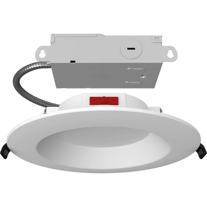 RAB-WFD34-6B/BPRAB WFD34 - 6/BP 10W LED 6" Recessed Wafer Contractor 12 Pack