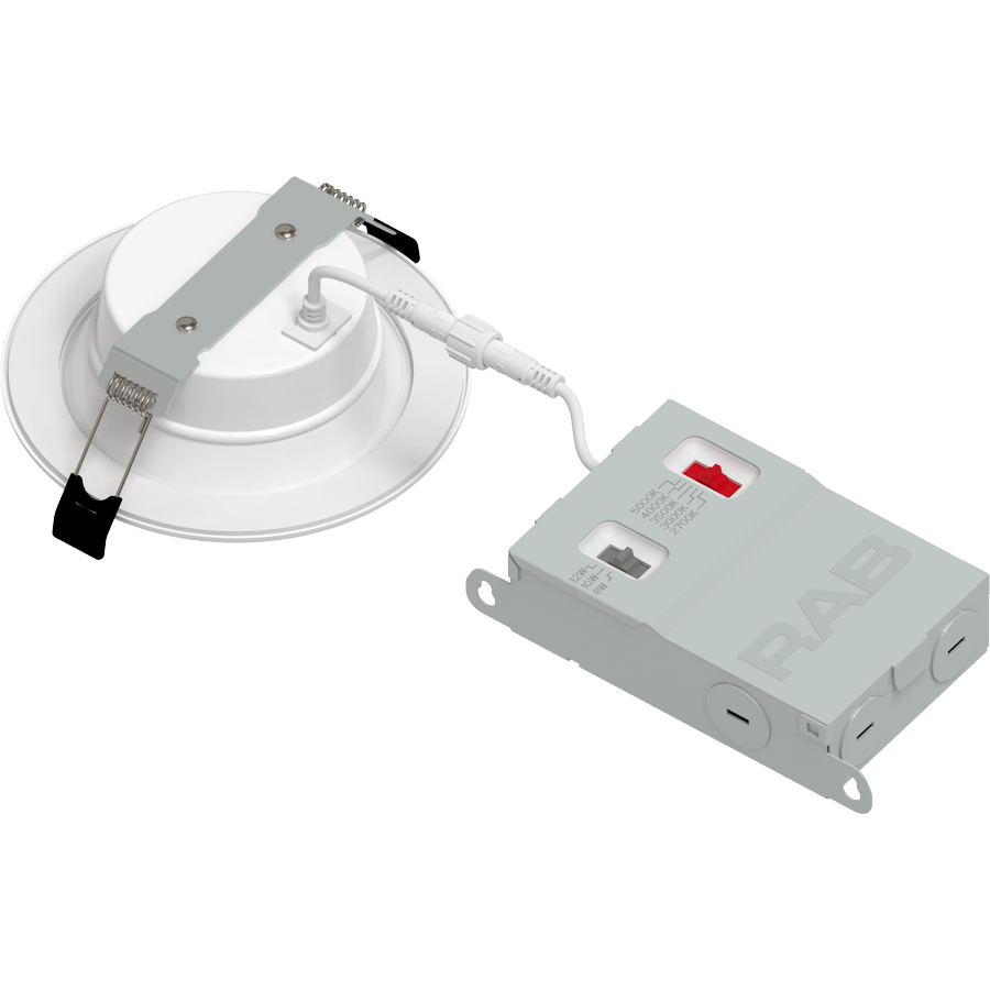 RAB-WFDX4RAB WFDX4 4" Deep Regress Wafer LED Downlight