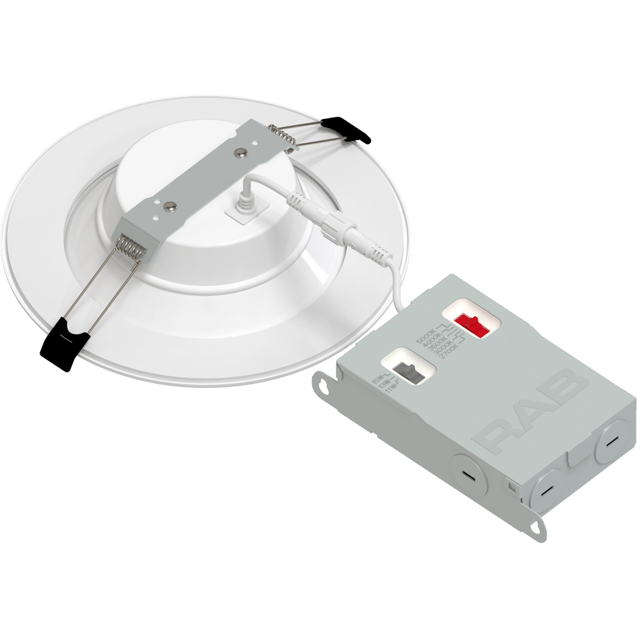 RAB-WFDX6RAB WFDX6 6" Deep Regress Wafer LED Downlight