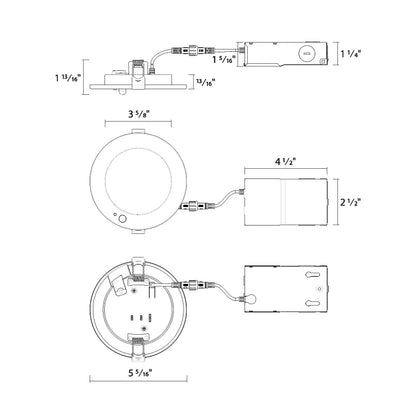 RAB-WFR-4R/PIRRAB WFR - 4R/PIR 9W LED 4" Round Edge - Lit Wafer Selectable CCT W/ PIR