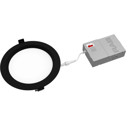 RAB - WFRL6R139FA120BSRAB WFRL6R 13W LED 6" Round Black Edge - Lit Wafer Selectable CCT
