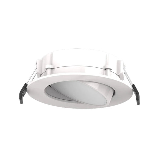 RAB-WFRLA4R89FA120WSRAB WFRLA4 8W LED 4" Round Gimbal Recessed Wafer Downlight Selectable CCT