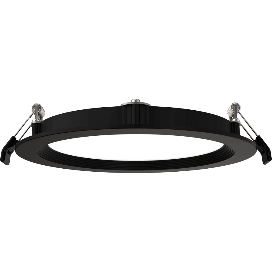 RAB-WFRX-6BDRAB WFRX-6BD 6" 15W LED Edge-Lit Baffle Wafer Selectable CCT/Wattage
