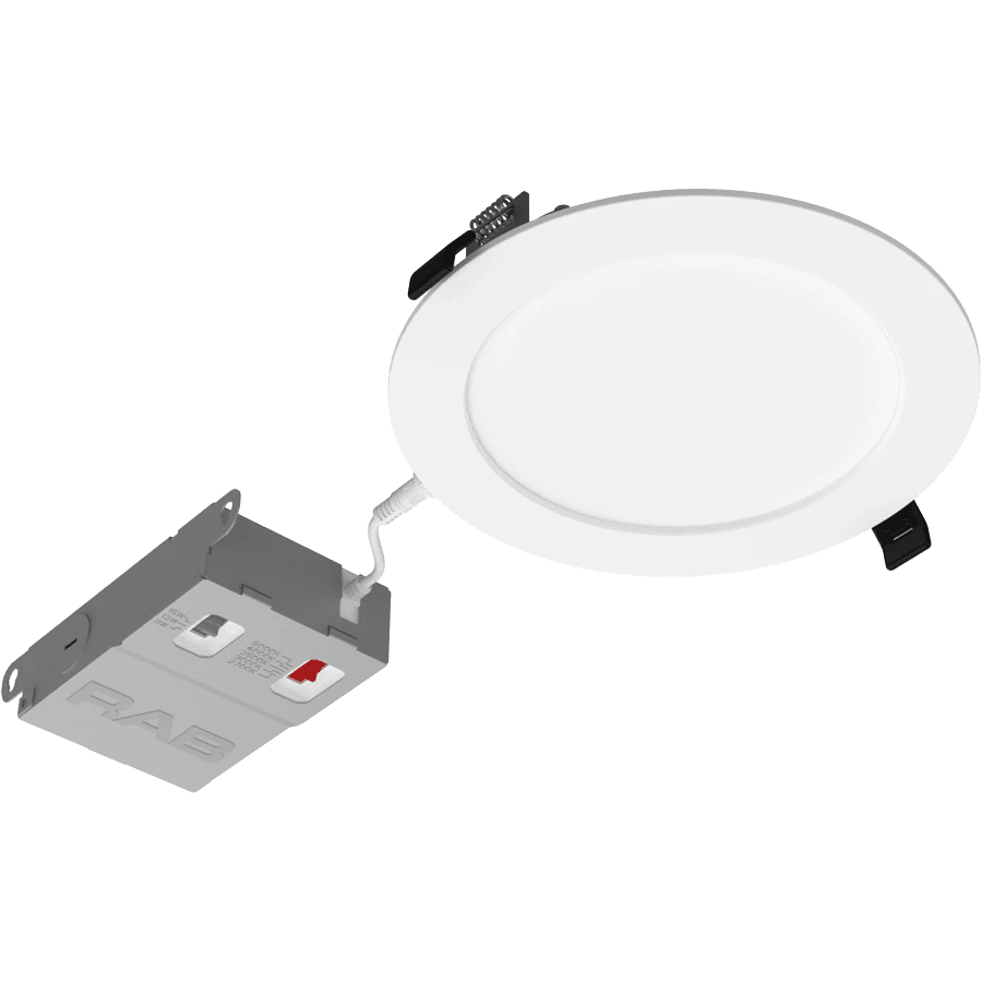 RAB-WFRX-6DRAB WFRX - 6D 6" 15W LED Edge - Lit Wafer Selectable CCT/Wattage
