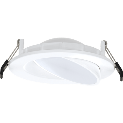 RAB-WGF4RAB WGF4 8W 4" Floating Gimbal Wafer LED Downlight Selectable CCT