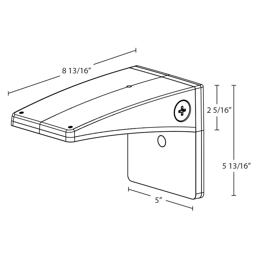 RAB - WPLEDSRAB WPLEDS 13W LED Wallpack Selectable Wattage & CCT