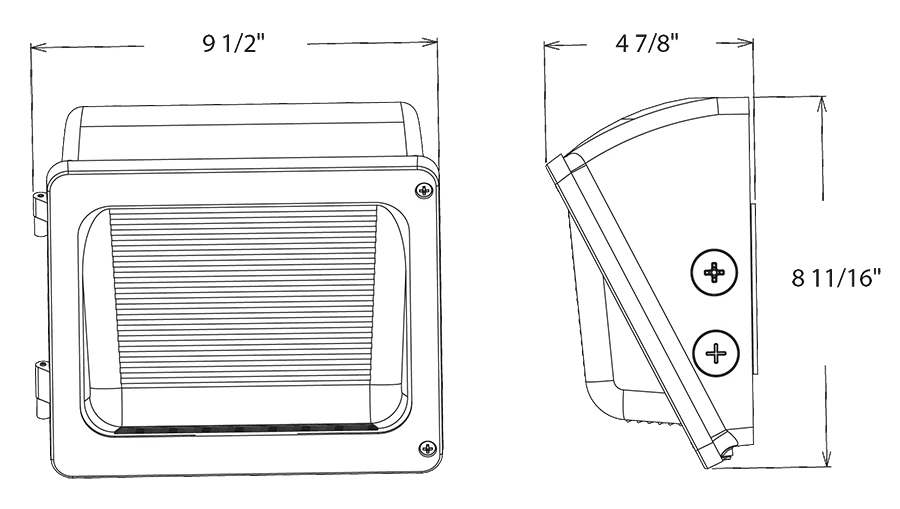 RAB - WPX1WRAB WPX1 30W LED Wallpack Selectable Wattage/CCT