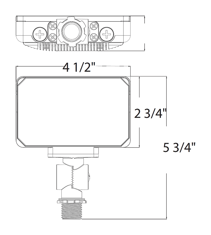 RAB-X34XSRAB X34XS 16W LED Flood Light Selectable CCT/Wattage