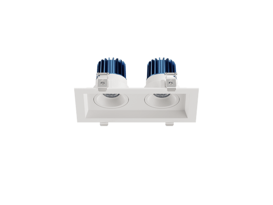 LBU-VOR25-2H-14-CCTRayhil VOR25-2H Vortex 2.5" 14W 2-Head Recessed LED Downlight Selectable CCT