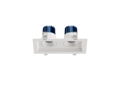 LBU-VOR25-2H-9-CCTRayhil VOR25-2H Vortex 2.5" 9W 2-Head Recessed LED Downlight Selectable CCT