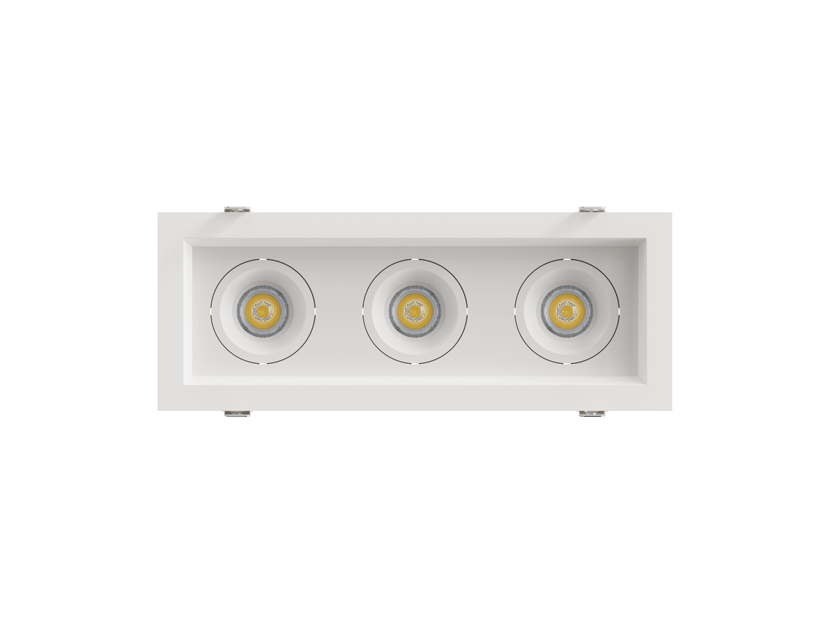 LBU-VOR25-3H-14-CCTRayhil VOR25-3H Vortex 2.5" 14W 3-Head Recessed LED Downlight Selectable CCT