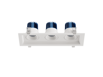LBU-VOR25-3H-14-CCTRayhil VOR25-3H Vortex 2.5" 14W 3-Head Recessed LED Downlight Selectable CCT