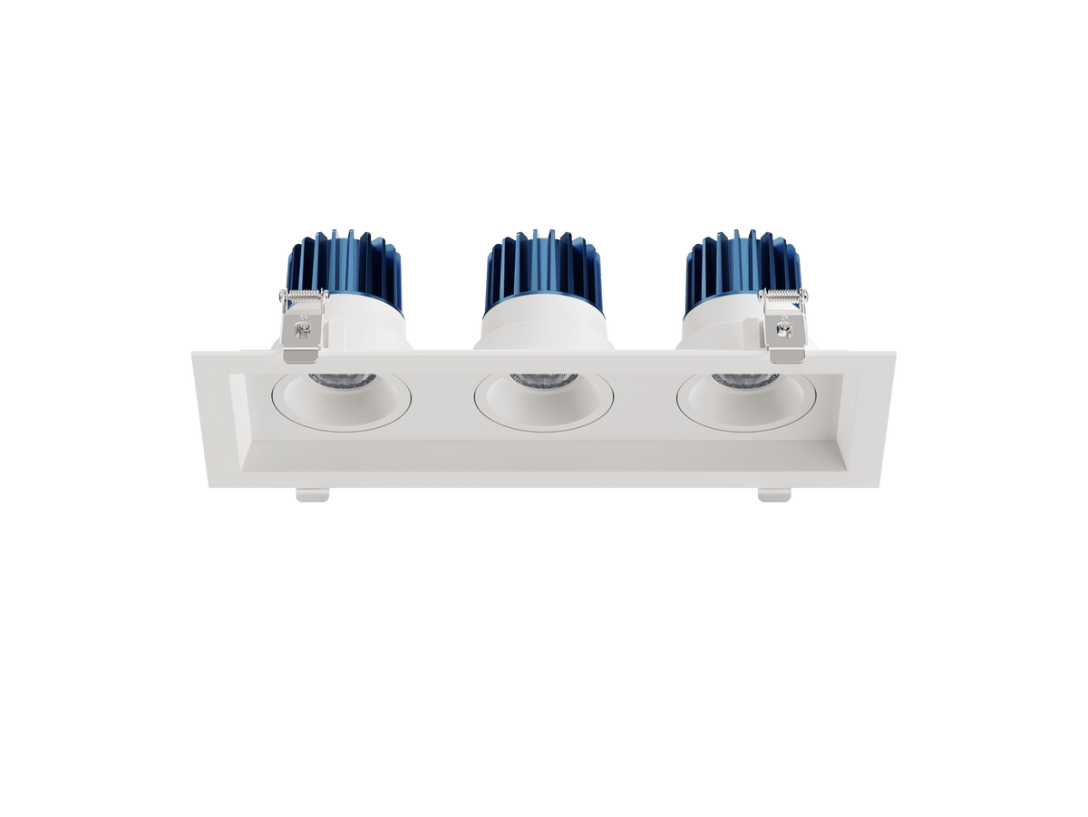 LBU-VOR25-3H-9-CCTRayhil VOR25-3H Vortex 2.5" 9W 3-Head Recessed LED Downlight Selectable CCT