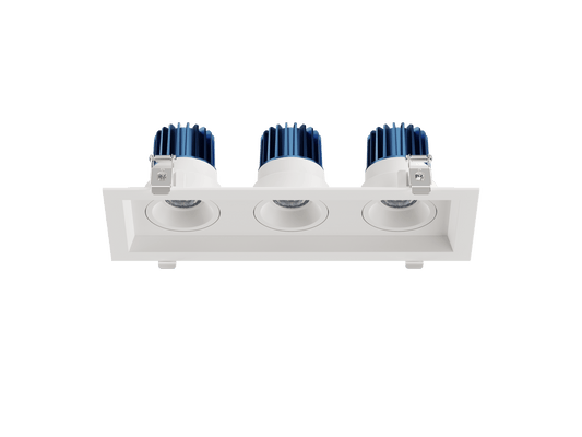 LBU-VOR25-3H-9-CCTRayhil VOR25-3H Vortex 2.5" 9W 3-Head Recessed LED Downlight Selectable CCT
