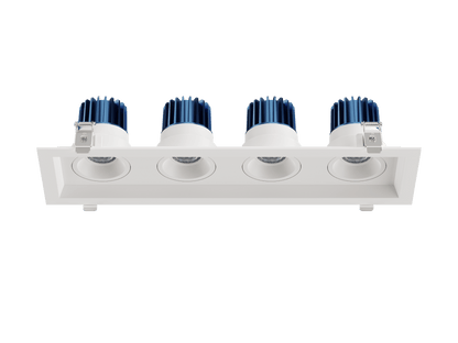 LBU-VOR25-4H-9-CCTRayhil VOR25-4H Vortex 2.5" 9W 4-Head Recessed LED Downlight Selectable CCT