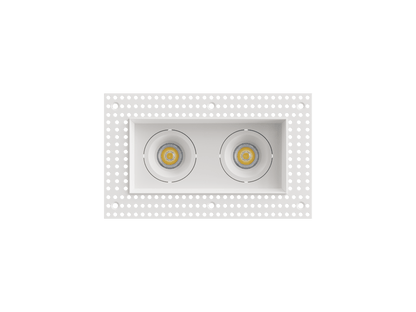 LBU-VOR25TMS-2H-14-CCTRayhil VOR25TMS-2H Vortex 2.5" 14W Trimless 2-Head Recessed LED Downlight Selectable CCT