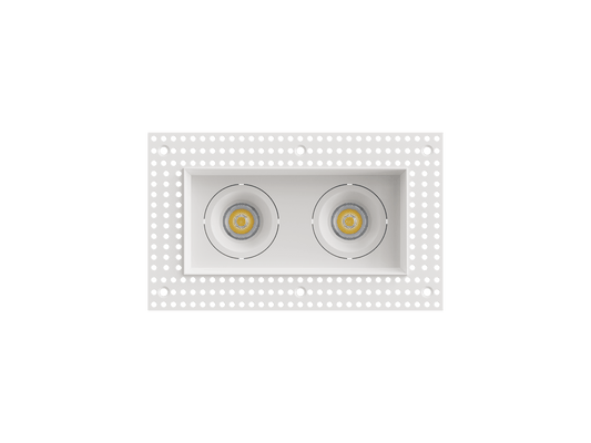 LBU-VOR25TMS-2H-14-CCTRayhil VOR25TMS-2H Vortex 2.5" 14W Trimless 2-Head Recessed LED Downlight Selectable CCT