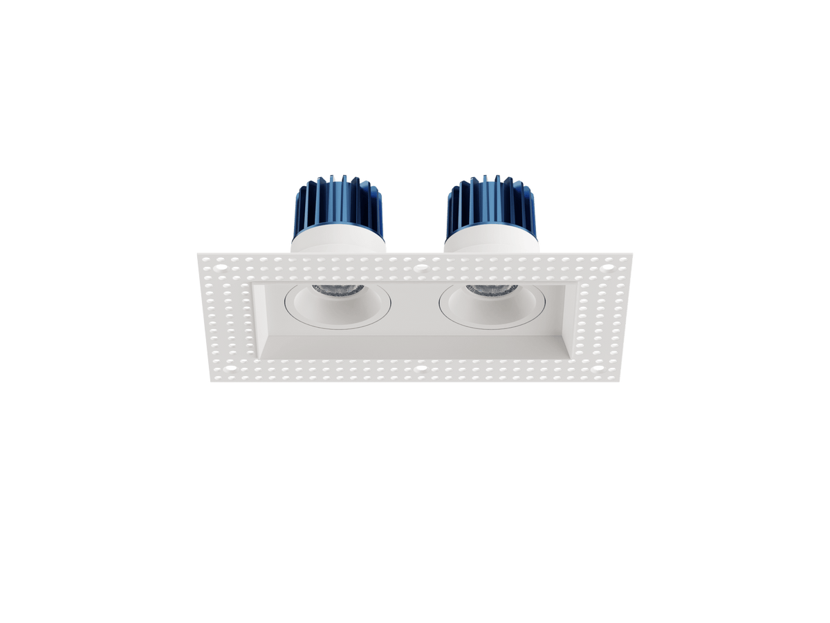 LBU-VOR25TMS-2H-14-CCTRayhil VOR25TMS-2H Vortex 2.5" 14W Trimless 2-Head Recessed LED Downlight Selectable CCT