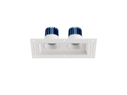 LBU-VOR25TMS-2H-14-CCTRayhil VOR25TMS-2H Vortex 2.5" 14W Trimless 2-Head Recessed LED Downlight Selectable CCT
