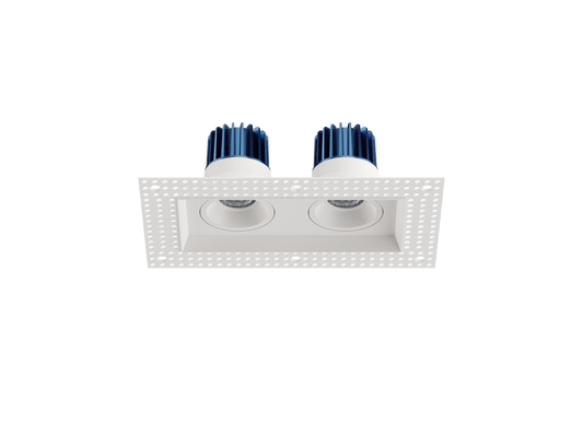 LBU-VOR25TMS-2H-14-CCTRayhil VOR25TMS-2H Vortex 2.5" 14W Trimless 2-Head Recessed LED Downlight Selectable CCT